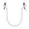 Затискачі для сосків з перлинним ланцюжком Rosy Gold - Nipple Clamps Pearls
