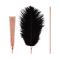 Лоскітка з металевим флогером Rosy Gold - Feather Tickler & Whip