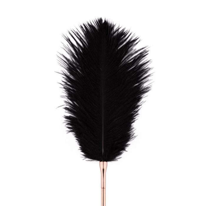 Лоскітка з металевим флогером Rosy Gold - Feather Tickler & Whip