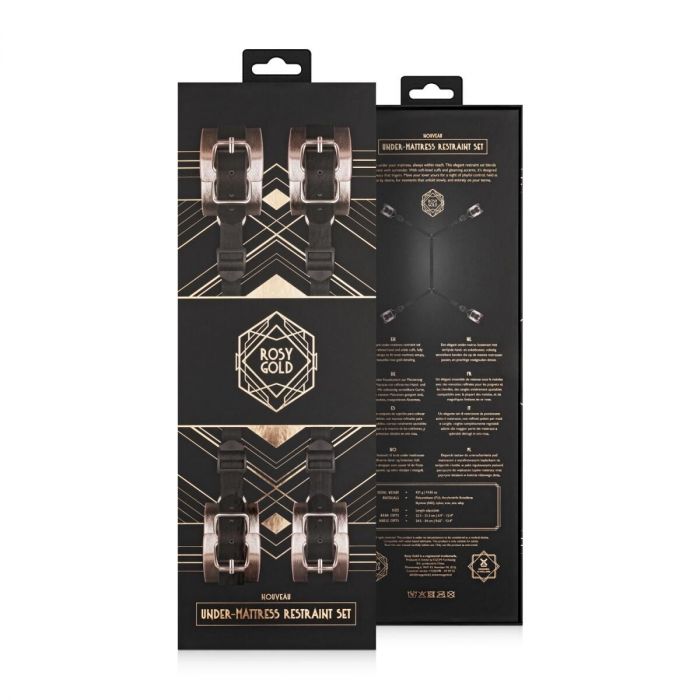 Фіксатор рук і ніг для ліжка Rosy Gold - Under-Mattress Restraint Set