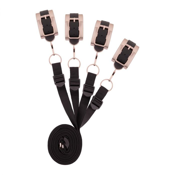 Фіксатор рук і ніг для ліжка Rosy Gold - Under-Mattress Restraint Set