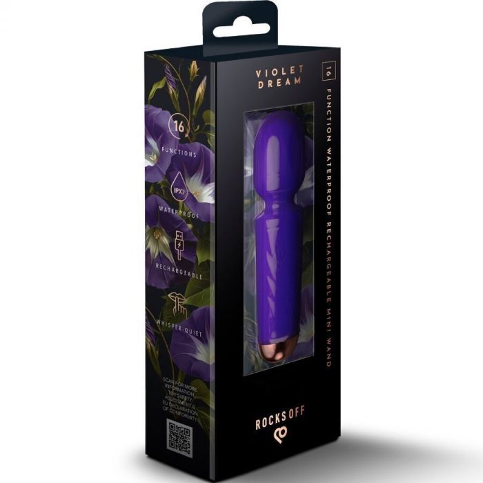Вібромасажер Rocks Off Mini Wand Violet Dream, 16 режимів