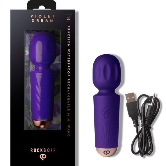 Вібромасажер Rocks Off Mini Wand Violet Dream, 16 режимів