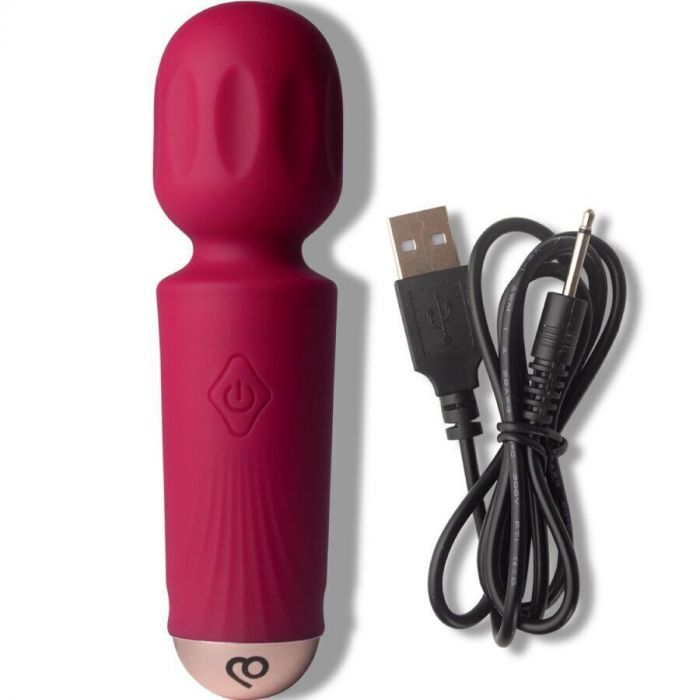 Вібромасажер Rocks Off Mini Wand Azalea Red, 16 режимів