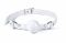 Кляп силіконовий Feral Feelings Silicon Ball Gag White/White, білий ремінець, біла кулька