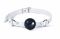 Кляп силіконовий Feral Feelings Silicon Ball Gag White/Black, білий ремінець, чорна кулька