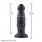 Силіконовий фалоімітатор для секс-машин Hismith 7.2" Black Silicone Anal Dildo, система KlicLok