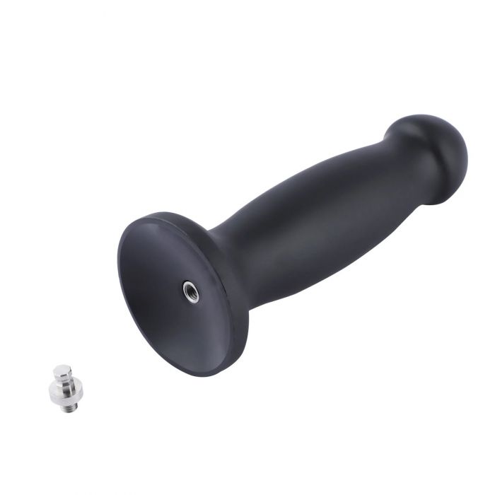 Силіконовий фалоімітатор для секс-машин Hismith 7.2" Black Silicone Anal Dildo, система KlicLok