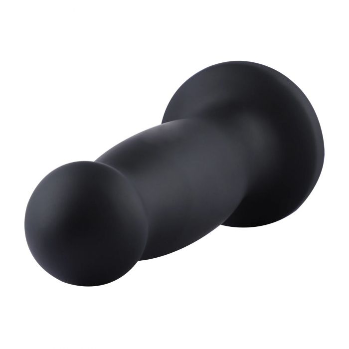 Силіконовий фалоімітатор для секс-машин Hismith 7.2" Black Silicone Anal Dildo, система KlicLok