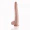 Фалоімітатор 11.8″ з вібрацією для секс-машин Hismith Silicone Dildo with Vibe, KlicLok, пульт ДК