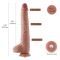 Фалоімітатор 11.8″ з вібрацією для секс-машин Hismith Silicone Dildo with Vibe, KlicLok, пульт ДК