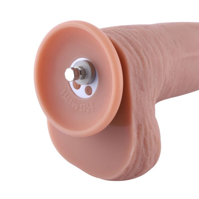 Фалоімітатор 11.8″ з вібрацією для секс-машин Hismith Silicone Dildo with Vibe, KlicLok, пульт ДК