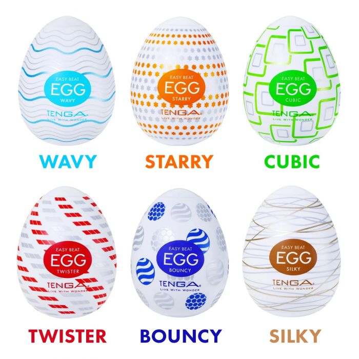 Набір мастурбаторів-яєць Tenga Egg Standard 3 Pack 2 (Twister, Bouncy, Silky)