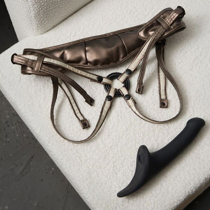 Трусики для страпону Strap-On-Me Leatherette Harness DESIROUS - NEW DESIGN