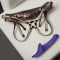 Вібронасадка для страпону з вакуумною стимуляцією Strap-On-Me Multi Orgasm Dildo S Purple