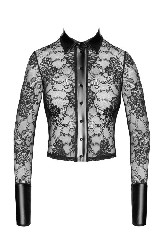 Блуза Noir Handmade F377 Noirelle Lace Button-up Shirt S