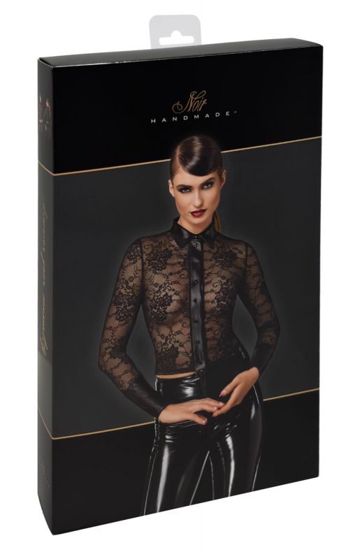 Блуза Noir Handmade F377 Noirelle Lace Button-up Shirt L