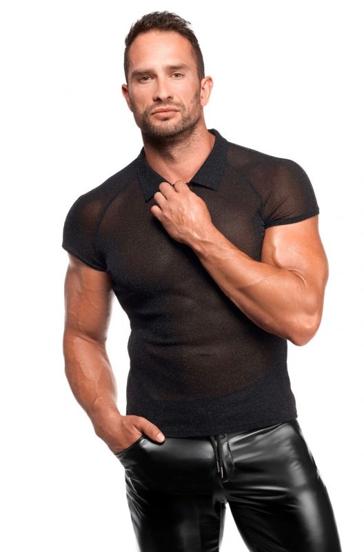 Чоловіче поло Noir Handmade H082 Onyx veil polo L