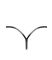 Трусики Noir Handmade P014 Dominae PVC panty with silver clasp XL