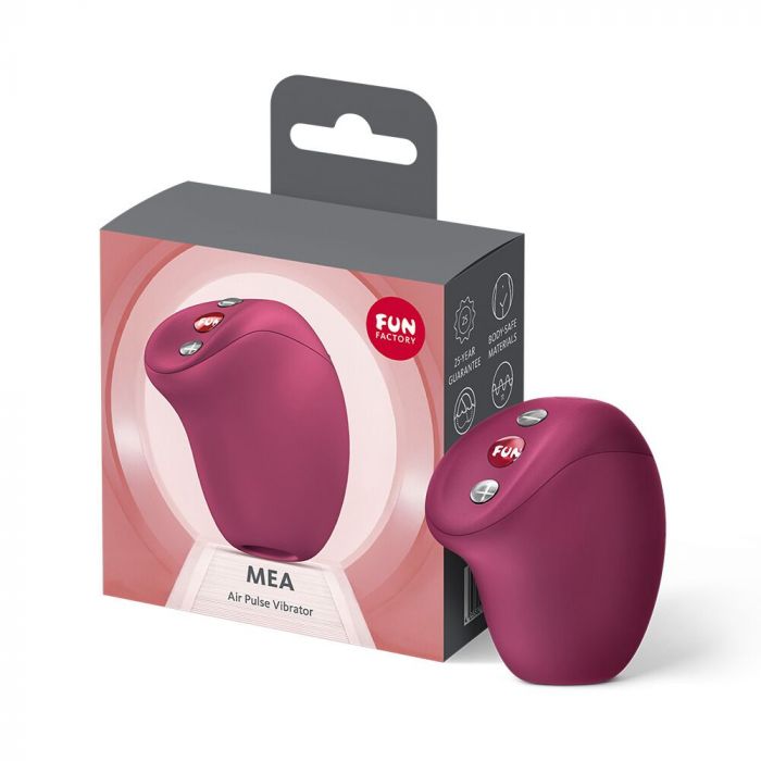 Вакуумний стимулятор Fun Factory MEA Wine Red, унікальні режими, функція посторгазм