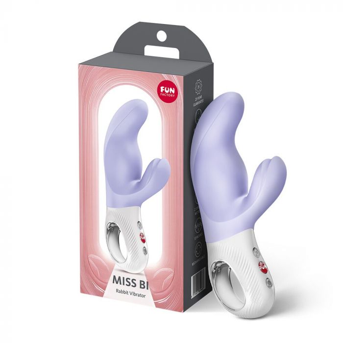 Вібратор-кролик Fun Factory MISS BI Purple, 2 незалежні мотори, діаметр 4,2 см