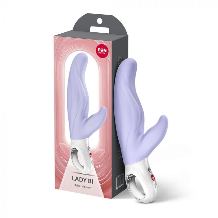 Вібратор-кролик для точки А Fun Factory LADY BI Purple, 2 мотори, 12 режимів