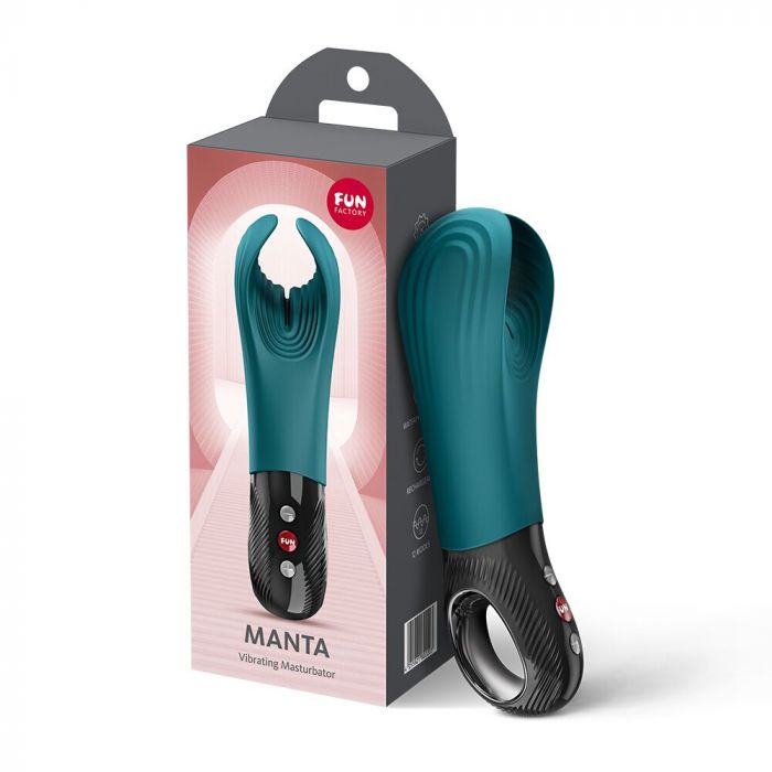 Вібратор для пеніса Fun Factory MANTA Bottle Green, підходить для парних ігор