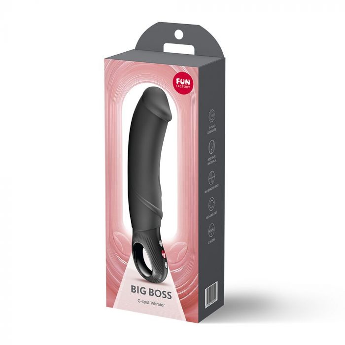 Вібратор для точки G Fun Factory BIG BOSS Black, дуже потужний, 23,5 см