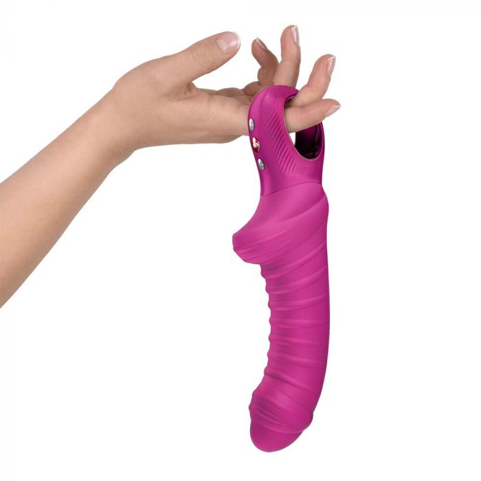 Вібратор для точки G Fun Factory TIGER Magenta, ребристий, підходить для анальної стимуляції