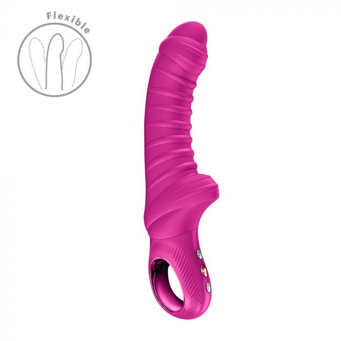 Вібратор для точки G Fun Factory TIGER Magenta, ребристий, підходить для анальної стимуляції