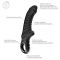 Вібратор для точки G Fun Factory TIGER Black, ребристий, підходить для анальної стимуляції