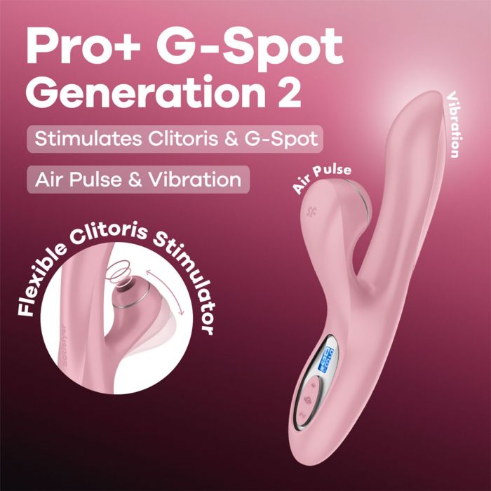 Вакуумний вібратор-кролик Satisfyer Pro+ G-Spot Generation 2 Pink