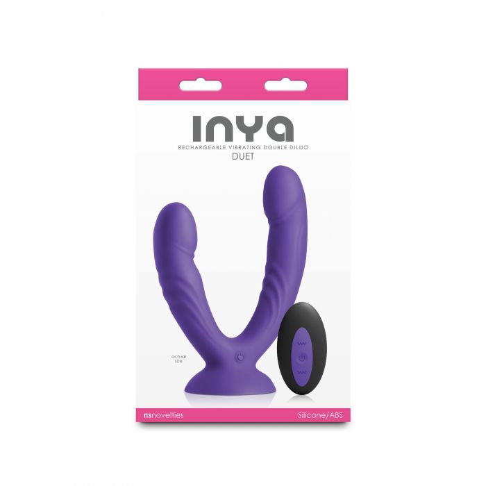 Подвійний ділдо з вібрацією NS Novelties INYA - Duet - Purple