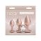 Набір анальних пробок NS Novelties Rear Assets - Trainer Kit - Iridescent Champagne - Clear Gem