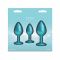 Набір анальних пробок NS Novelties Rear Assets - Trainer Kit - Iridescent Teal - Teal Gem