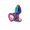 Анальна пробка NS Novelties Rear Assets - Multicolor Heart - Small - Pink