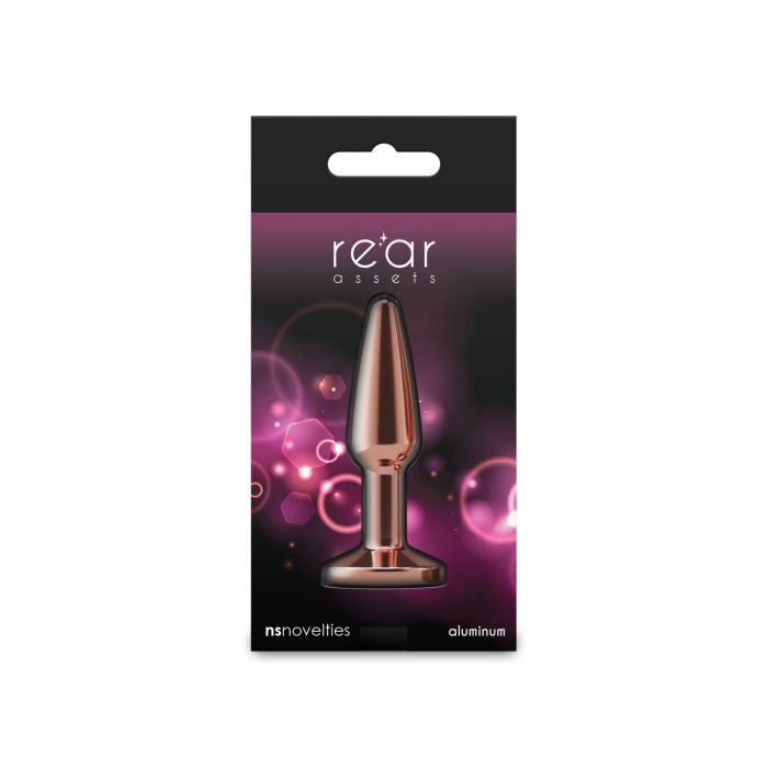 Анальна пробка NS Novelties Rear Assets - Tapered - Small - Rose Gold - Pink