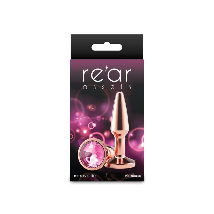 Анальна пробка NS Novelties Rear Assets - Tapered - Small - Rose Gold - Pink