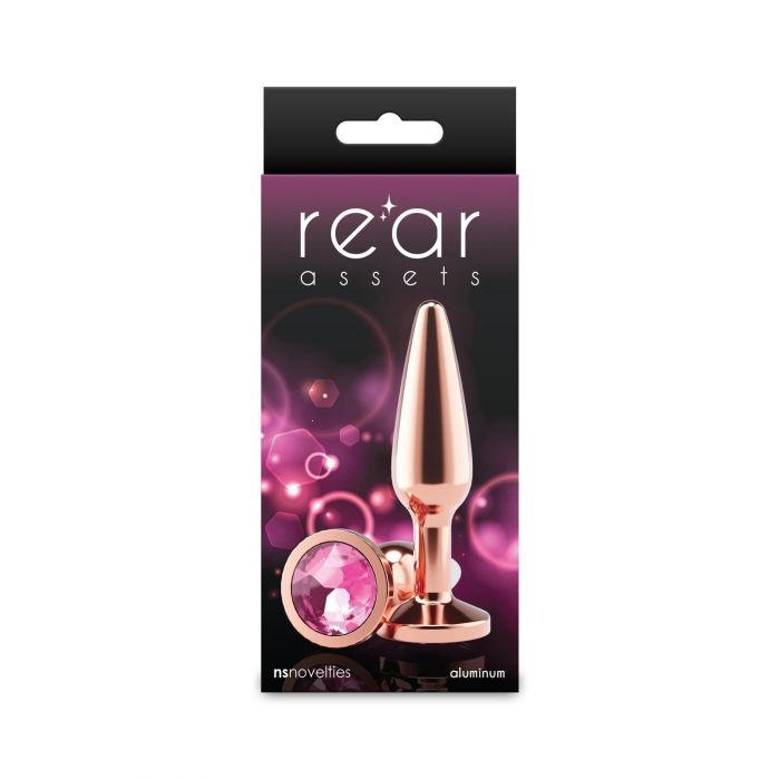 Анальна пробка NS Novelties Rear Assets - Tapered - Medium - Rose Gold - Pink