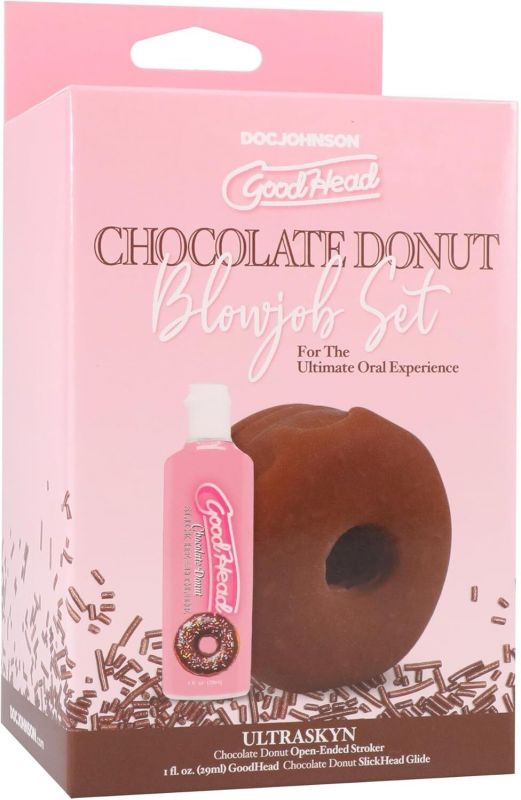 Набір для мінету Doc Johnson GoodHead Chocolate Donut Blowjob Set