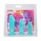 Набір анальних пробок Doc Johnson Crystal Jellies - Anal Starter Kit- Teal