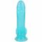 Фалоімітатор Doc Johnson Crystal Jellies - 7 Inch Realistic Cock with Balls - Teal