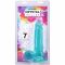 Фалоімітатор Doc Johnson Crystal Jellies - 7 Inch Realistic Cock with Balls - Teal