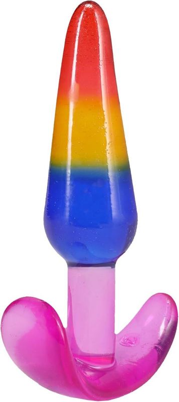 Набір анальних пробок Doc Johnson Crystal Jellies - Anal Trainer Set - Rainbow