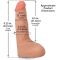 Фалоімітатор, що кінчає Doc Johnson The Realistic Cock ULTRASKYN - Squirting 9,5 Inch Vanilla
