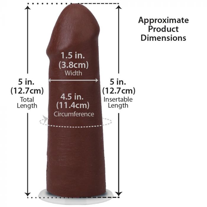 Фалоімітатор Doc Johnson The Realistic Cock ULTRASKYN - 5 Inch Chocolate