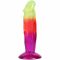Фалоімітатор Doc Johnson Crystal Jellies - 6.5 Inch Classic Dong - Rainbow