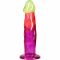 Фалоімітатор Doc Johnson Crystal Jellies - 7.5 Inch Classic Dong - Rainbow