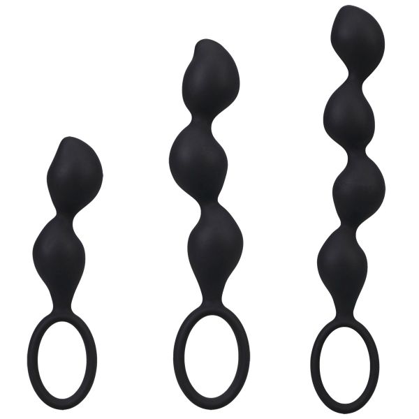 Набір анальних іграшок Doc Johnson Mood Naughty Contour Beads Trainer Set
