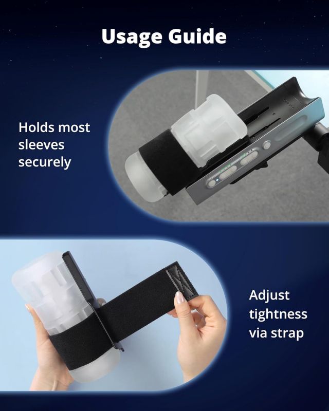 Рукав-мастурбатор Lovense Solace Pro Grip Kit з кріпленням для Solace Pro